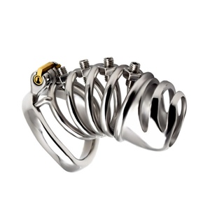 Jaula de Castidad de Acero Larga FRRK, Jaula Curva para Pene de Alta Calidad, Control Corporal, Bondage, Control de Eyaculación para Hombres - Product Image 2