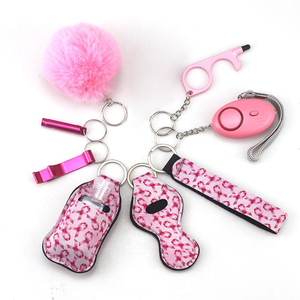 Llavero de autodefensa para exteriores con linterna alarma 2025 llavero de Venta caliente al por mayor personalizado - Product Image 6