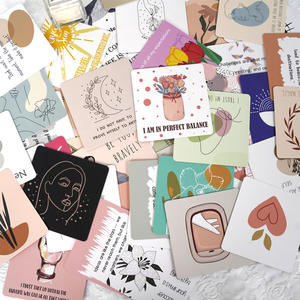 Affirmations positives Cartes <span class=keywords><strong>de</strong></span> voeux Femmes Encouragement Phrases <span class=keywords><strong>de</strong></span> motivation Bien-être mental Guérison spirituelle Carton fabriqué - Product Image 1
