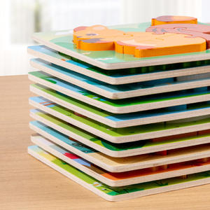 All'ingrosso per bambini in legno educativo 3D <span class=keywords><strong>Puzzle</strong></span> Board Montessori animali giocattoli cognitivi per bambini cibo abbinamento <span class=keywords><strong>Puzzle</strong></span> - Product Image 5