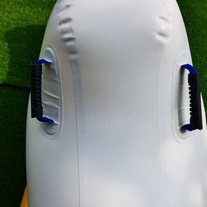 Waterhan Bouée <span class=keywords><strong>gonflable</strong></span> portable personnalisée de qualité commerciale, type <span class=keywords><strong>banane</strong></span>/balançoire, en PVC de 0,7 mm d'épaisseur, pour adultes, lacs, plages, piscines et baignades - Product Image 5