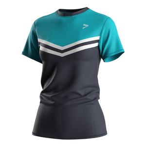 Camiseta Deportiva Minimalista para Mujer, Transpirable, con Paneles de Malla Elástica, Agradable al Tacto, para Entrenamiento Físico - Product Image 1