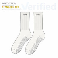 Chaussettes de Pilates pour femmes de haute qualité, confortables, avec logo personnalisé, chaussettes de sport en coton jacquard, chaussettes de yoga antidérapantes, chaussettes de sport antidérapantes