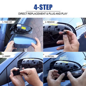 Clignotant de rétroviseur arrière LED dynamique ambre à haute luminosité pour SKODA FABIA RAPID TOLEDO 2012 Lampe indicatrice - Product Image 5