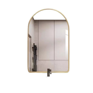Art <strong>Deco</strong> Full-Length Arch-Shaped Home Hanging <strong>Mirror</strong> for Bathroom or Living Room Thick Glass with Metal Frame for Hotels - Product Image 5