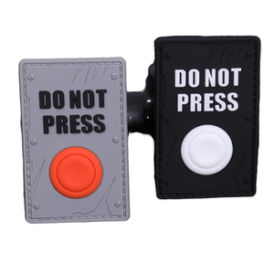 Parche de PVC ecológico con gancho para insignias, accesorios tácticos para bolsos y ropa - No presionar - Product Image 1