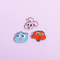 Dibujos animados comedia personaje animado esmalte pines Kawaii animación papel conejo gato Metal broches mochila solapa insignia joyería regalos