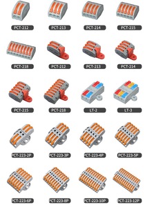 ตัวเชื่อมต่อสายไฟแบบกด คันโยกเชื่อมต่อเร็ว บล็อกขั้วต่อไฟฟ้า สำหรับซ่อมสายไฟ DIY ในบ้าน ตัวเชื่อมต่อแบบใช้ซ้ำได้ - Product Image 5
