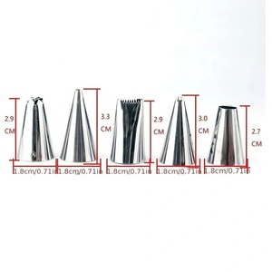 Wanlihao 48pcs Stainless Steel Cake Piping Nozzles <strong>Set</strong> for Cream Decorating <strong>Baking</strong> Essential Tools <strong>Set</strong> - Product Image 2