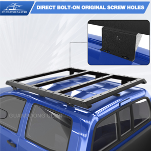 Precio de fábrica ULON 4X4 portaequipajes de acero todoterreno con barra transversal para camioneta portaequipajes de techo negro para Toyota Tacoma 2005 + - Product Image 4