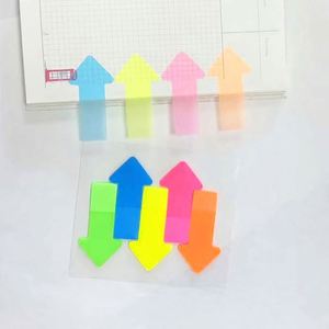 Color Fluorescent Sticky Notes PET Sticky Notes Message Paper Tear-off Indicator Index <b>Bookmark</b> Stickers - Product Image 1