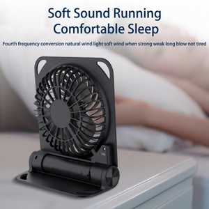 Hot Selling 2000mAh Thin Desktop Fan Portable Rechargeable Mini Desktop Fan 180 Degree <b>Folding</b> <b>Table</b> Fan - Product Image 6