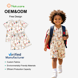 Conjuntos de ropa de verano para niños con estampado retro de <span class=keywords><strong>surf</strong></span>, <span class=keywords><strong>camiseta</strong></span> de manga corta con cuello redondo y estampado de palmeras y tabla de <span class=keywords><strong>surf</strong></span>, estilo vintage tropical Hula Girl - Product Image 1