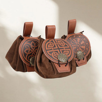 Sac banane médiéval en forme de bateau, style viking nordique, accessoire rétro de cosplay pour hommes, fabriqué en Chine