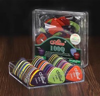 100 plectres pour guitare électrique et acoustique, en boîte, accessoires pour instruments de musique