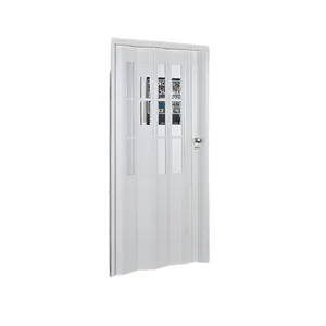 High Quality Homestyle Capri PVC Folding Door Fits 36" Wide X 80" High White With Clear PVC Inserts