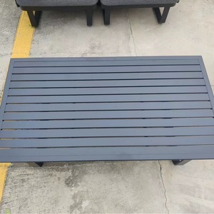Conjunto de Sofás Modernos y Sencillos para Exteriores, de Aleación de Aluminio, con Cojines Resistentes al Sol, para Patio, Balcón, Hotel, Villa, Muebles para Empresas - Product Image 4