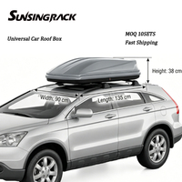 Boîte de toit universelle Sunsingrack, étanche, ABS+PC+ASA, design luxueux, à fixer sur le toit de la voiture, compatible avec les voitures Toyota