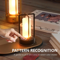 Lampe de table LED sans fil rechargeable, portable, flexible et réglable, avec fonction veilleuse moderne pour le dropshipping