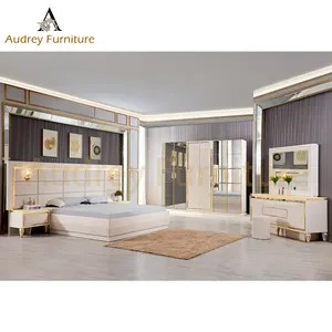 GC China Home Decoration Supplier Turkish Style Double Bed Bedroom Furniture