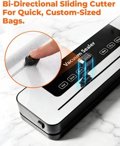 Machine d'emballage sous vide automatique, laminateur, pour conserver les aliments, à commande tactile, murale, compacte, modèle domestique, nouveau design - Product Image 6