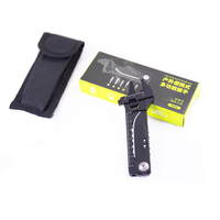 Nouvel arrivage de clé multifonction extérieure revêtement noir clé multi-outils pour réparation de vélo bricolage mesure métrique OEM