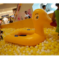 Canard gonflable géant de haute qualité et durable pour enfants, île flottante pour l'eau, canard en caoutchouc à vendre, bateau canard