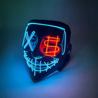 Halloween EL Mask De nombreux styles disponibles La couleur peut être personnalisée