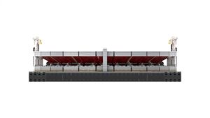 Modèle de blocs de construction <span class=keywords><strong>3D</strong></span> personnalisé d'un grand stade, maison miniature, terrain de football, ensembles de blocs de construction - Product Image 4
