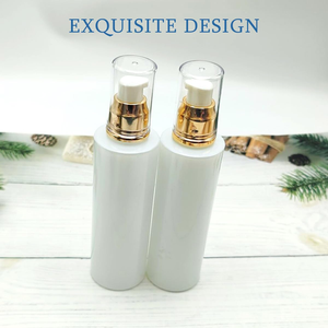 Botella de Spray Cilíndrica Esmerilada de Plástico PET de 30ml/60ml/100ml/150ml/200ml con Cabeza Dosificadora Dorada, Impresión Serigráfica, para Limpiador Facial y Loción - Product Image 6