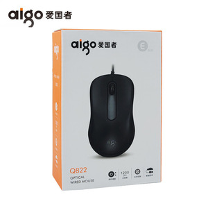 Aigo Q822 Optical Wired <b>Mouse</b> 1200Dpi For Computer Use - Product Image 1