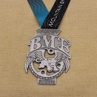 Pas de minimum évider or argent Bronze cyclisme grande montagne Enduro Tour médaille personnalisée