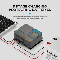 Contrôleur de charge solaire intelligent MPPT 40A 12/24V pour usage domestique et en camping-car, prend en charge la personnalisation OEM ODM et la vente en gros