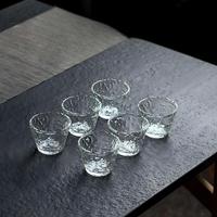 Tasse à thé Kung Fu en verre transparent japonais, petit design original, en stock pour cadeaux