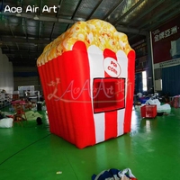 Stand de confiserie gonflable géant, stand de popcorn, stand de fête foraine, boutique gonflable, tentes de restauration gonflables pour la promotion