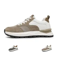 Baskets de marche personnalisées pour hommes à lacets, avec doublure en maille respirante, antidérapantes, design robuste, collection Printemps
