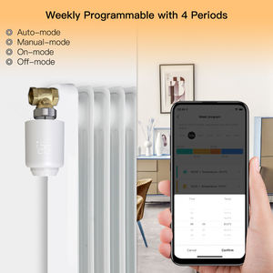 LangYeao Tuya ZigBee3.0 умный программируемый термостатический регулятор температуры Радиаторного клапана с голосовым управлением Alexa - Product Image 5