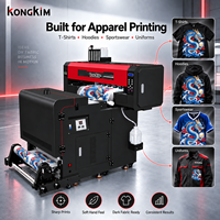Imprimante DTF compacte A2 KONGKIM XP600 KK-700A à double tête avec recyclage automatique de la poudre pour l'impression sur film PET