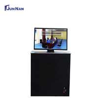 Table de conférence avec moniteur LCD escamotable, moniteur d'ordinateur de bureau caché, moniteur LCD escamotable pour système de conférence sans papier