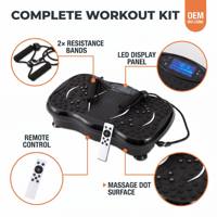 Appareil de fitness pour femmes avec lumière LED, en ABS et silicone, machine de massage vibrante Shake Fit, appareil de mise en forme du corps avec plaque vibrante
