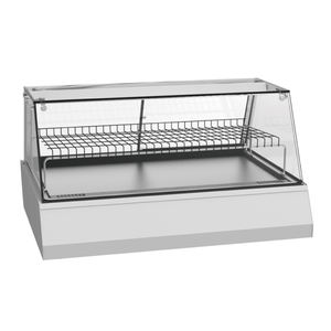 Affichage chauffant en acier inoxydable, affichage d'aliments chauds, vitrine 156l - Product Image 1