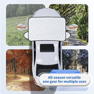 Demi-couverture de pare-brise multifonctionnelle épaissie <span class=keywords><strong>anti</strong></span>-neige <span class=keywords><strong>anti</strong></span>-gel <span class=keywords><strong>anti</strong></span>-glace pare-soleil magnétique Premium Car Cover - Product Image 5