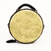 Tambour à main Djembe professionnel de 12 pouces, coque en fibre de carbone, véritable tête en peau de chèvre pour basses à résonance profonde et tonalités croustillantes