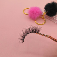 Vegan Sans Cruauté Bande Transparente Faux Cils En Vison 3d Naturel Faux Cils En Gros Synthétique Fluffy Cils Avec Boîte