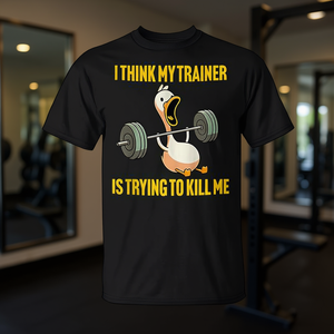 Creo que mi entrenador intenta matarme, camiseta de gimnasio para entrenamiento - Product Image 3