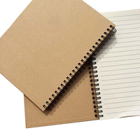 Cahier à spirale en papier recyclé Kraft avec Logo personnalisé écologique avec stylo
