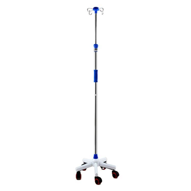 Высокопроизводительная подставка для инфузии из нержавеющей стали IV Pole Mobile IV Drip Stand с крючками