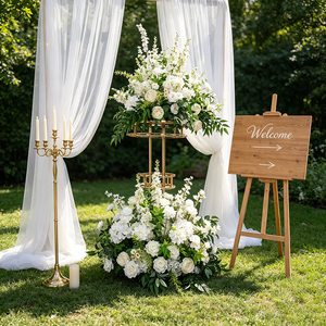 Customized <b>Artificial</b> Flowers for Wedding Decoration Road Leading Flower Ball Wedding Arch Flower Arrangement Table Centerpiece - Product Image 1