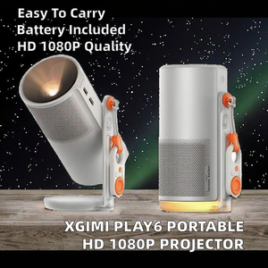Play6แอนดรอยด์11โปรเจคเตอร์ LED ความสว่างสูง1080P กลางแจ้งแบตเตอรี่ในตัวแบบพกพาสำหรับห้องนอน - Product Image 2