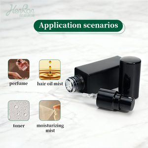 5ml 10ml Matte Black Mini <strong>Bottle</strong> <strong>Empty</strong> Mist Travel <strong>Perfume</strong> <strong>Bottle</strong> Glass Screw Sprayer - Product Image 3